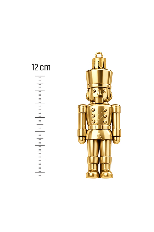Waldern 3lü 12 cm Kurşun Asker Yılbaşı Çam Ağacı Süsü Gold