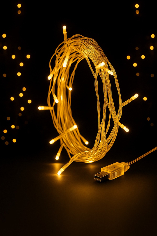 WALDERN 50LİK SARI USB LED IŞIK