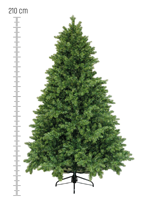 Waldern Premium Luxury Series 210 Cm PVC&PE Mix Yılbaşı Ağacı Demir Ayak