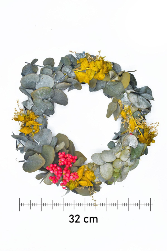 Waldern Yılbaşı Kapı Süsü Kapı Çelengi Doğal Kapı Süsü Yılbaşı Dekorasyon