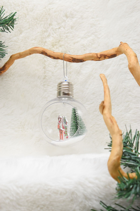 Yılbaşı Ağaç Santa Claus Işıklı Ampul Süs