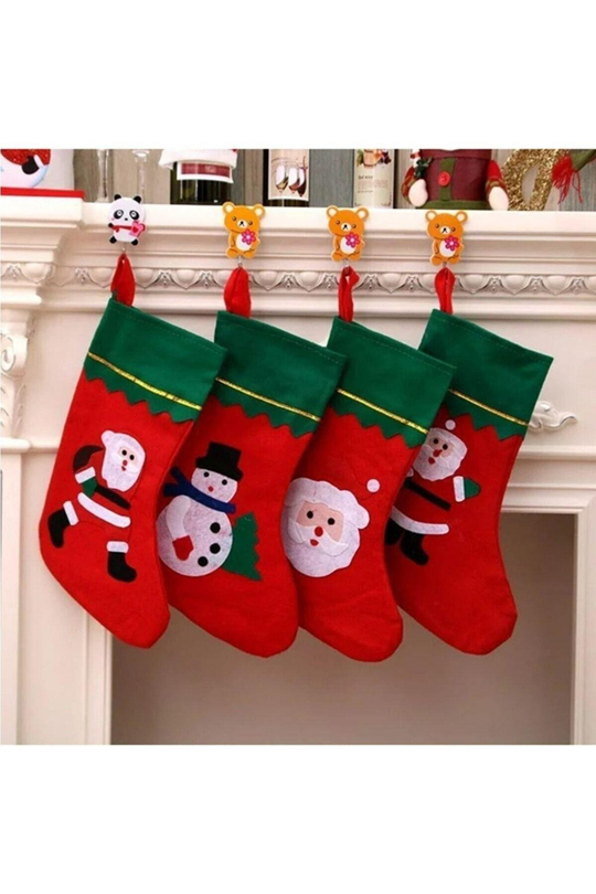 Yılbaşı Çam Ağacı Çorabı 30 cm Mix (1 ADET)