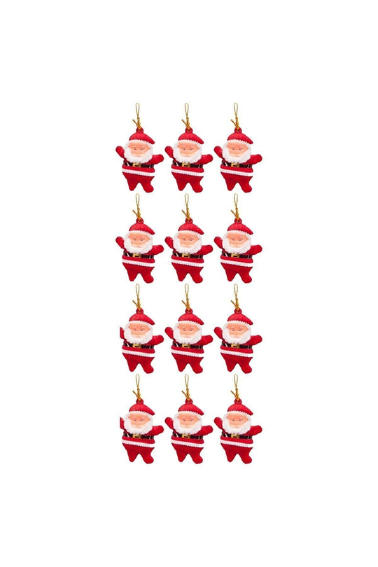 Yılbaşı Çam Ağacı Süsü Noel Baba 6lı 6,5cm