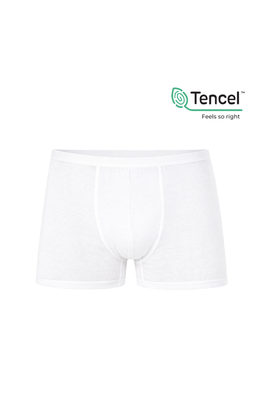 5li Paket Erkek İnce Bel Modal Boxer | Beyaz K11897