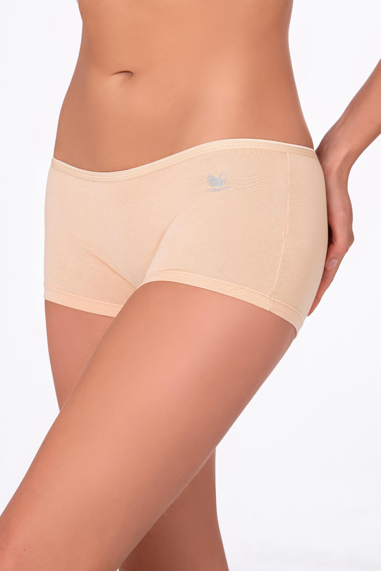 Kadın Modal Pamuklu Yumuşak Boxer Şort | Ten K23920