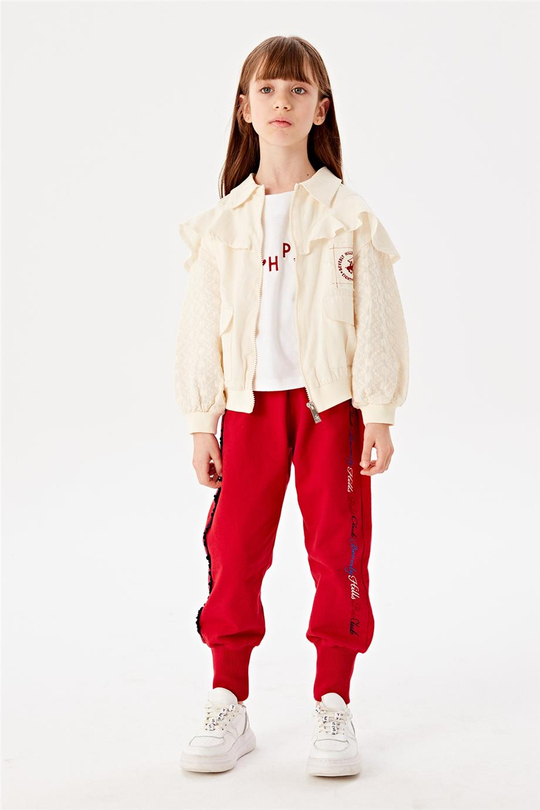 Beverly Hills Polo Club Kız Çocuk Bej Ceket