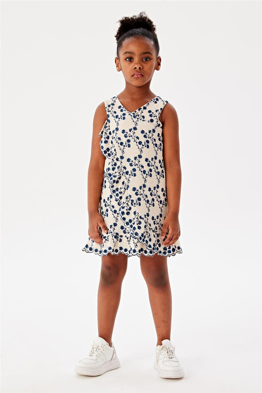 Beverly Hills Polo Club Kız Çocuk Desenli Elbise
