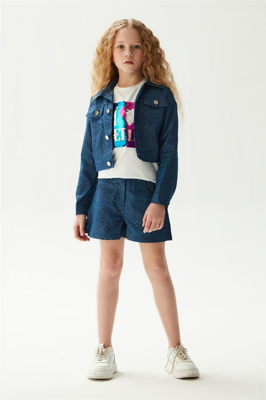 Fracomina Kız Çocuk Mavi Ceket