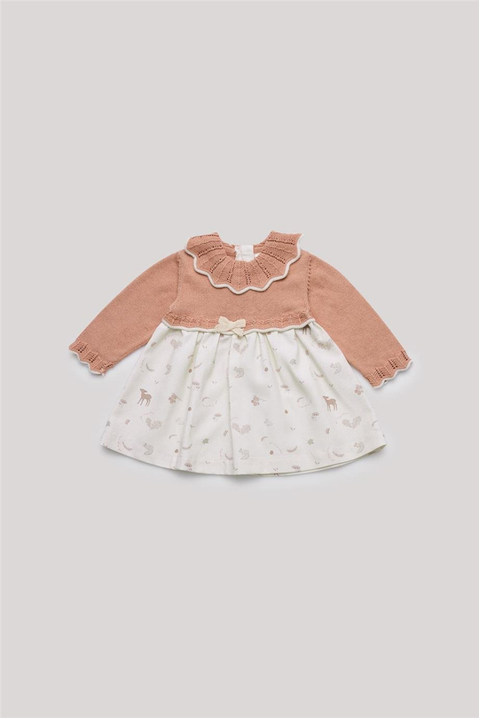 Layette Kız Bebek Pembe Elbise