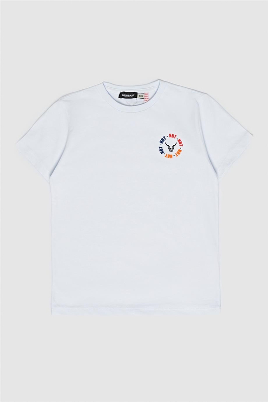 Nebbati Erkek Çocuk Beyaz T-Shirt
