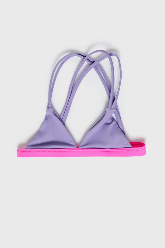 Tyess Kız Çocuk Lila Bikini Üstü