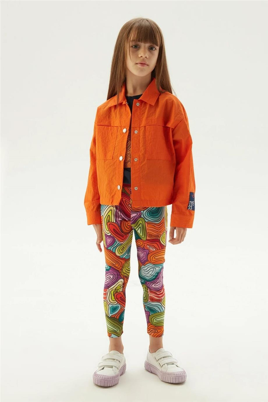 Tyess Kız Çocuk Oranj Ceket