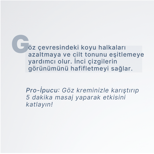 Göz Altı Torbalanma ve Koyu Halka Karşıtı, Kafein İçeren Göz Çevresi Serumu - 30 ml