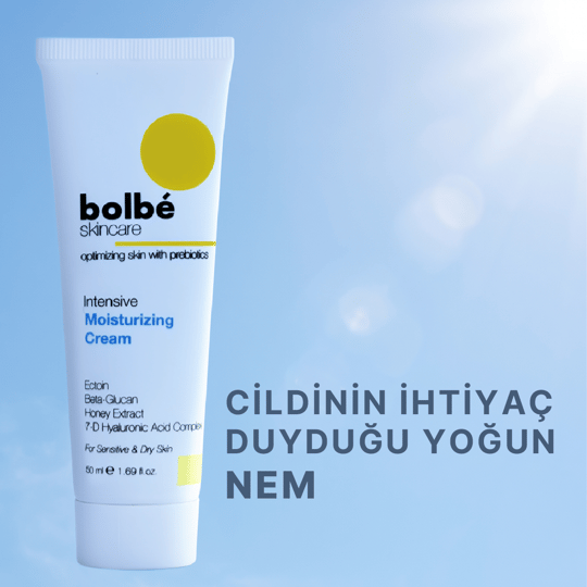 Yoğun Nemlendirici, Onarıcı ve Besleyici, Prebiyotikli Yüz Kremi (Hyaluronik Asit) - 50 ml