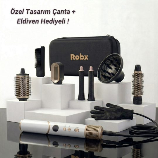 Robx 818 Saç Şekillendirme Seti | 11'i 1 Arada
