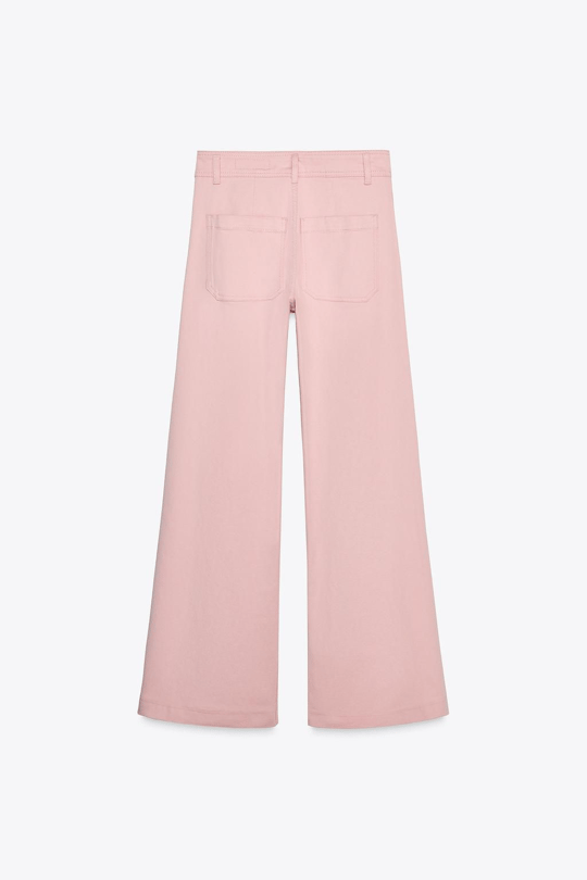 Zra Orijinal Önü Cep Detaylı Soft Pembe Jean
