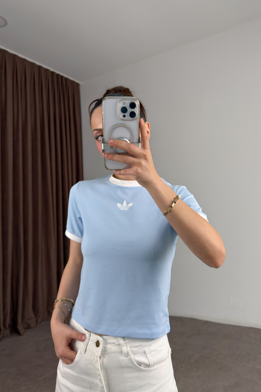 Adds Orijnal Small Logo Mavi Tişört
