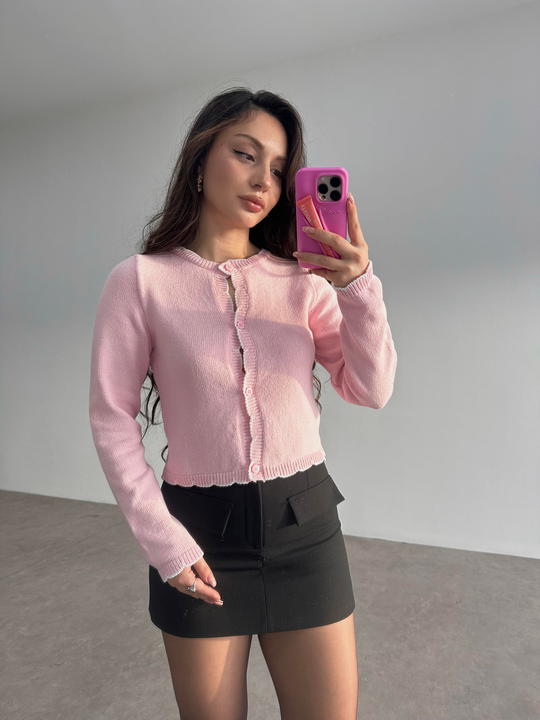 Ass Orj. Bordo Dantel Modelli Hırka