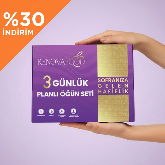 3 Days She-Tox3 Days She-Tox | 3 Günlük Hazır Öğün ve Hızlı Başlangıç Beslenme ProgramıRenovafood