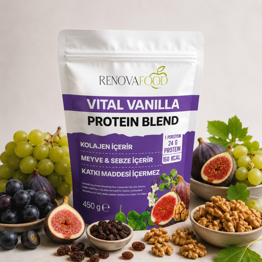 Vital Vanilla ProteinTurbo Protein Öğünü | Yüksek Proteinli, Lifli ve Kolajen İçeren Pratik ÖğünRenovafood