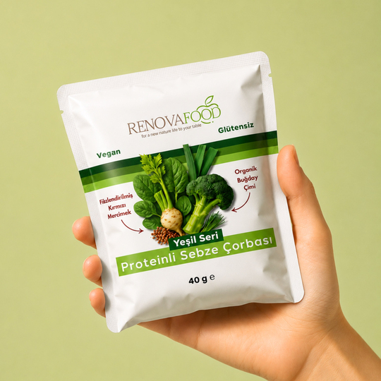 Yeşil Sebzeli Protein ÖğünüYeşil Sebzeli Protein Öğünü | 23g Protein, Katkısız Doğal Tam Öğün | RenovafoodRenovafood