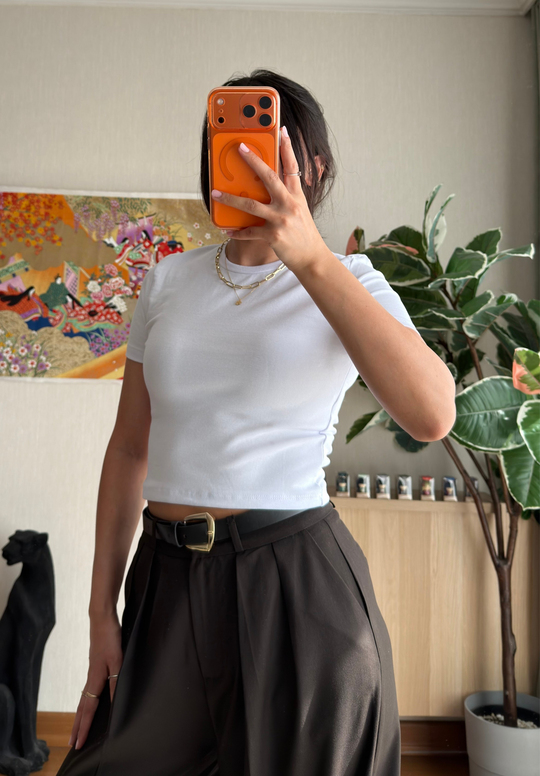 Yoko Basic Fit T-Shirt Beyaz