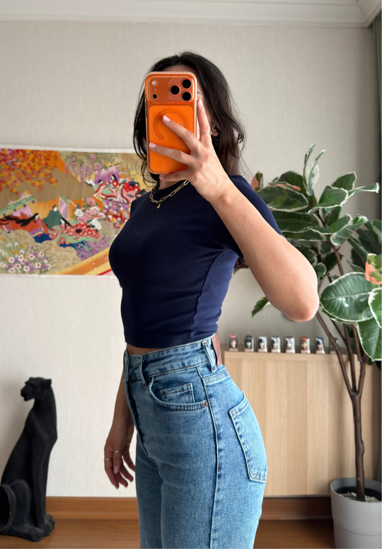 Yoko Basic Fit T-Shirt Lacivert