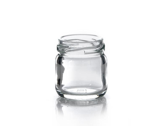 Mini Cam Kavanoz Metal Kapaklı 40ml - 40cc Kavanoz | ID3098