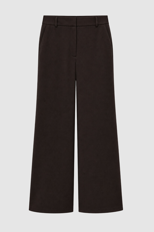 Kadın Kahverengi Slim Fit Basic Pantolon