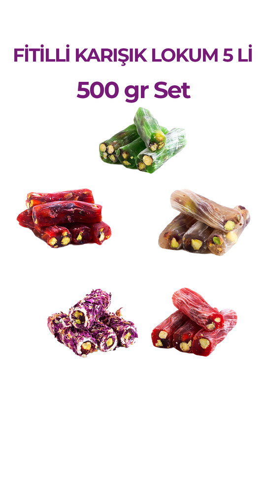Lokum Fitilli Karışık 500 gr
