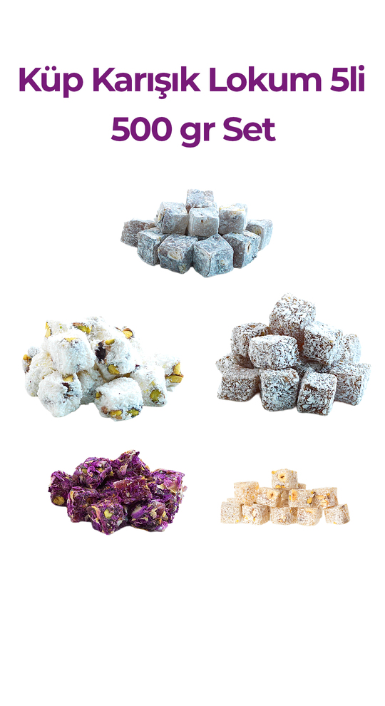 Lokum Küp Karışık 500 gr