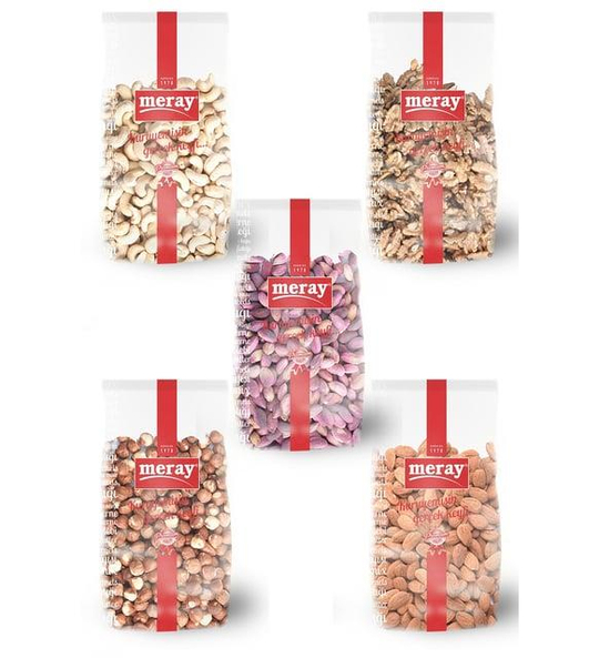 Meray Çiğ Mix Kuruyemiş 500 Gr 5'li Paket