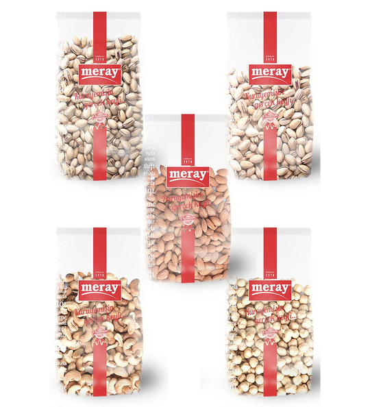 Meray Tuzlu Kavr. Mix Kuruyemiş 500 Gr 5'li Paket