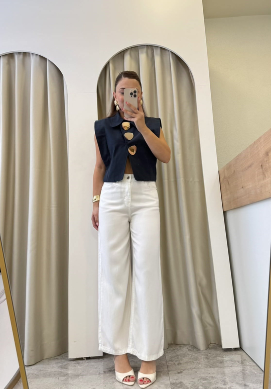 Lake Beyaz Bilek Boy Tensel Jean 