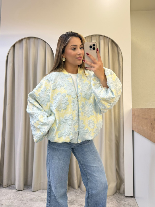 Petal Sarı Astarlı Pinterest Ceket 