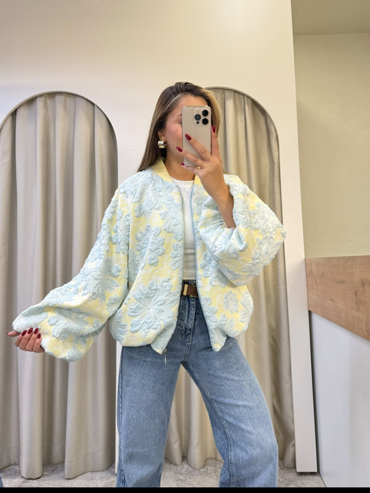 Petal Sarı Astarlı Pinterest Ceket 