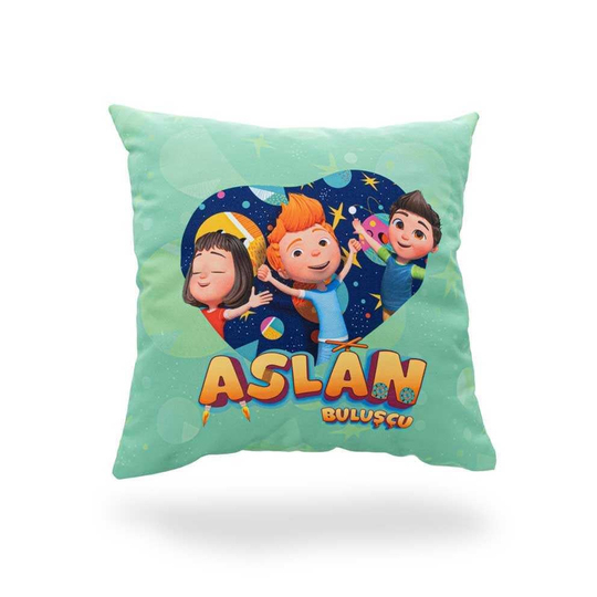 Aslan Kırlent Kılıfı- Yeşil