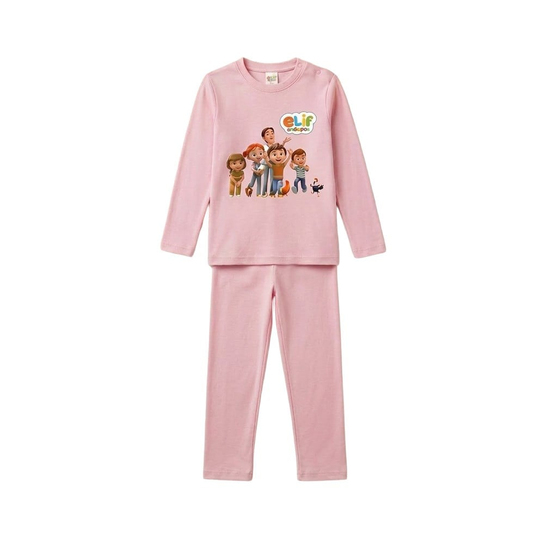 Elif ve Arkadaşları Pijama Takımı - Pembe