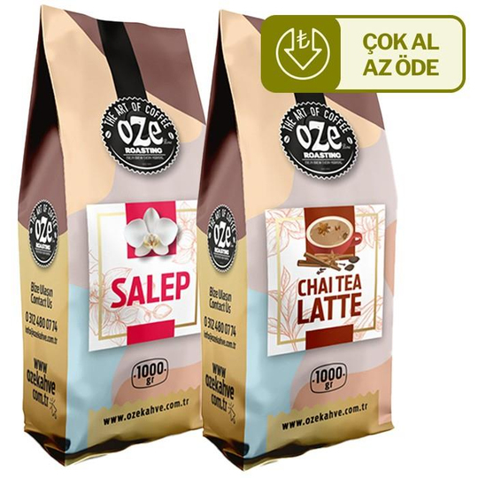 Fırsat Seti Salep, Chai Tea Latte 2li 1000G