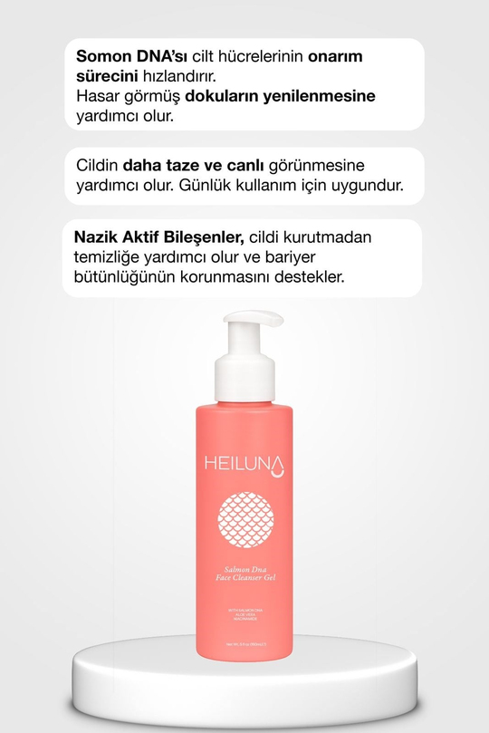 Somon DNA Yüz Temizleme Jeli | Aloe Vera & Niasinamid | 150 ml
