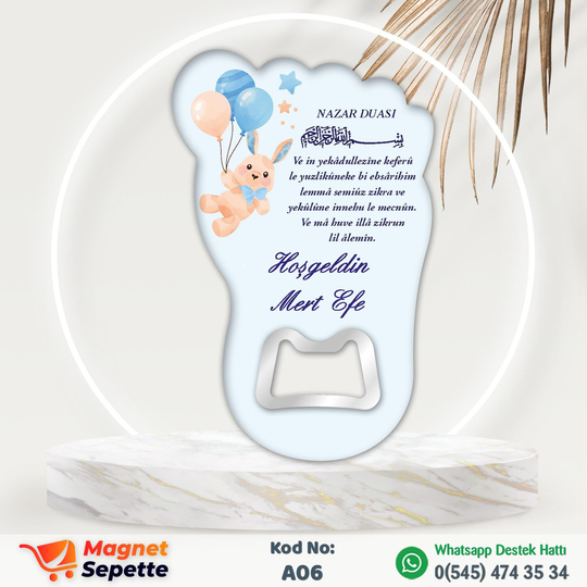 Ayıcıklı Ayak Magnet Açacak