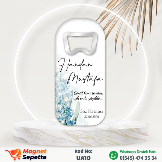 Lavanta Çiçekli Uzun Magnet