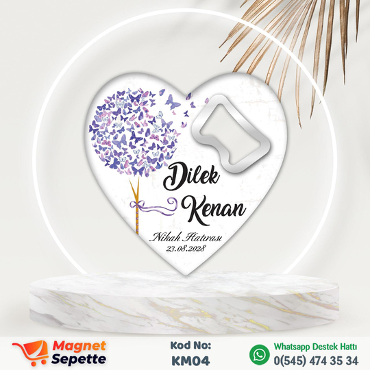 Mor Kelebekli Magnet Açacak