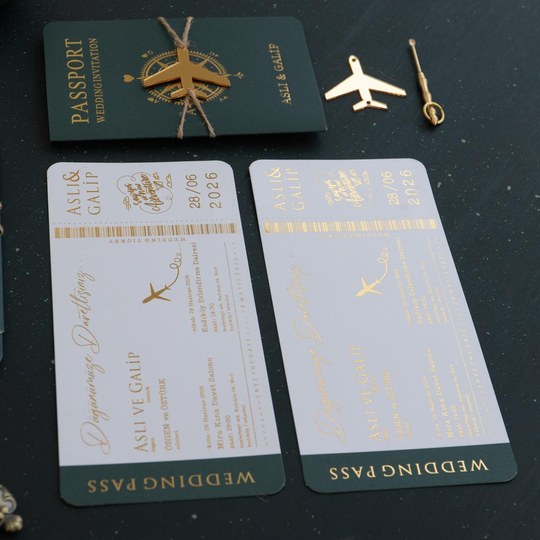 Yeşil Renk Pasaport Davetiye