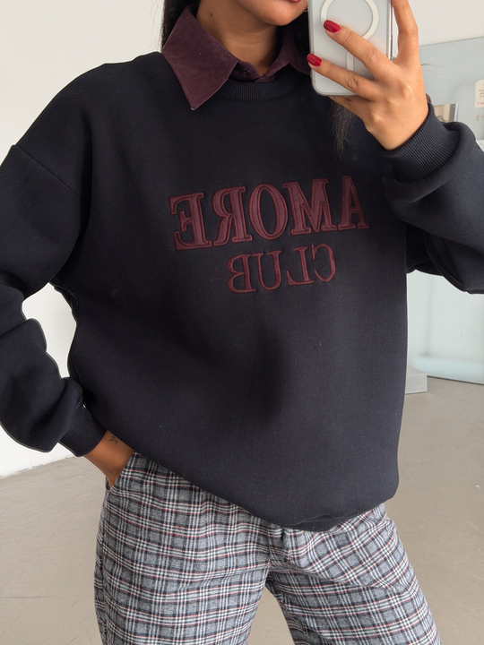 Gömlek Detay Amore Sweat - Lacivert