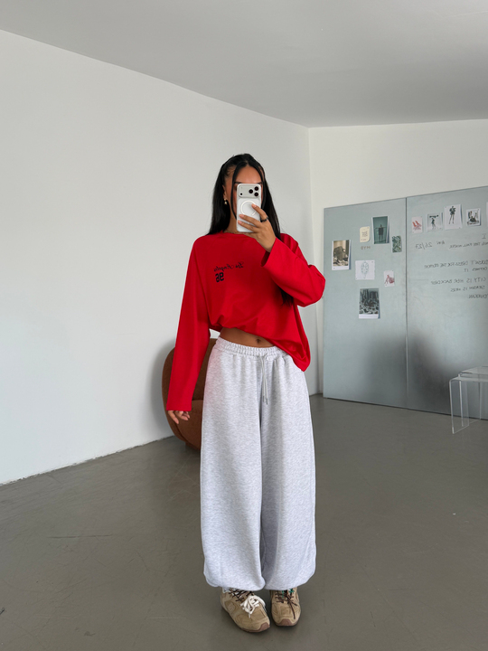 Oversize Jogger Eşofman - Gri