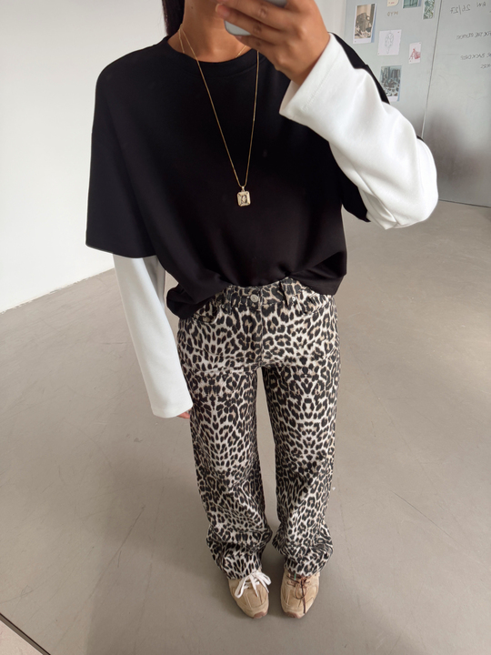 Modal Birleşik Sweat - Siyah