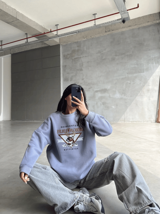 Amerıcan Wılder Sweatshirt Lila - Lila