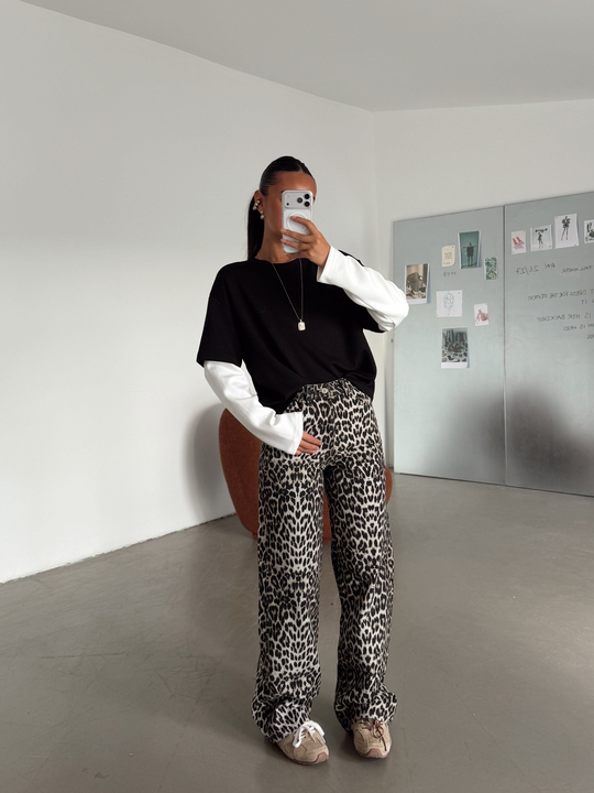 Modal Birleşik Sweat - Siyah