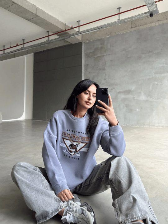 Amerıcan Wılder Sweatshirt Lila - Lila